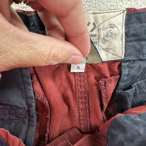 Abercrombie & Fitch Cargo Shorts Mens Large Rust Red Paratroops AF-92 Pockets - Picture 11 of 15